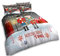 VELVETIO Christmas Duvet Cover Set with Pillowcases, Ultra Soft Polycotton Nutcracker Bedding Bedset King, Printed Reversible Xmas Comforter Coverlet, Multi