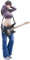 DEXSHUN Anime Figur Guitar MeiMei's, Illustration Girl Stehende Actionfigur Modell, PVC-Statue Ornament Desktop Decoration Sammlerstück, 22cm