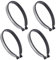 Pinces à Vélo Réfléchissantes,4 Pcs Gris Clips de Jambe de Pantalon Pince à Pantalon Réglable Clips Réfléchissants Vélo de Nuit Sécurité et Confort Accrus Extensibles pour Jogging, Randonnée