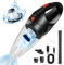 Cordless Vacuum Cleaner, Hand Held Vacuum Cordless With Led Light, 120W 9000Pa Suction Window Vacuum Waterproof Hepa Filter, 30Mins Long Runtime Pet Vacuum Cleaner
