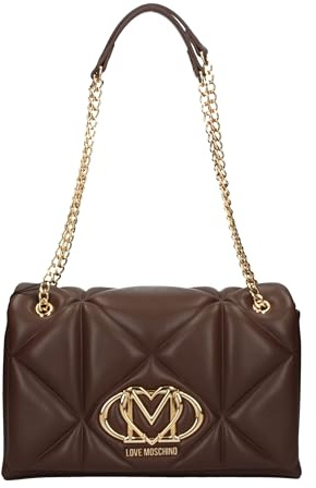 Love Moschino Tasche aus Polyurethan-Kunststoff, Schokoladenbraun, Schokobraun, Einheitsgröße