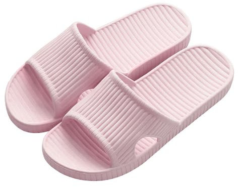 Milaloko Zapatillas de Ducha para Hombres y Mujeres Zapatillas de Verano con Dedos Abiertos Sandalias Antideslizantes Unisex Zapatos de Piscina para Baño Cubierto en el Hogar