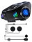 OBEST Helm-Headset mit Kamera, Helm Headset Bluetooth Motorrad mit Kamera,Kabellose Motorrad Bluetooth-Kommunikation, 360° Verstellbares Design, Für Motorrad, Reiten, Skifahren & Outdoor