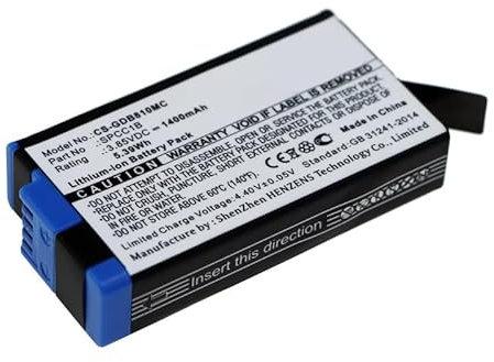 Batterie compatible avec GoPro 601-26762-000, ACBAT-001, Max