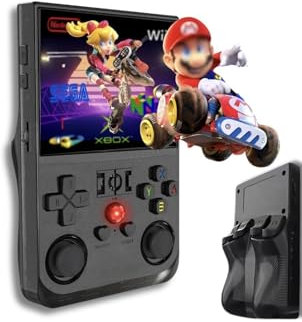 Générique Console de Jeu Portable +22 000 Jeux-Écran Haute résolution Full HD, mémoire 128 Go Extensible,Licence Linux 2.0,WiFi, Multiplayer + 4 Rear, Prise Jack + Speakers