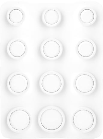 XRVRILE Ring Größenmesser, Ring Sizing Kit, Weiß Kunststoff Ringschablone Probierset, 12 Ringmaße Größe Vor Dem Kauf