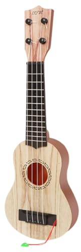 Kinder Ukulele Gitarre, 38cm Kindergitarre mit 4 Verstellbaren Saiten, Mini Gitarre Instrument für Kleinkinder, Ukulele Musikspielzeug, Musik Lernspielzeug für Anfänger Jungen Mädchen Geschenke (F)
