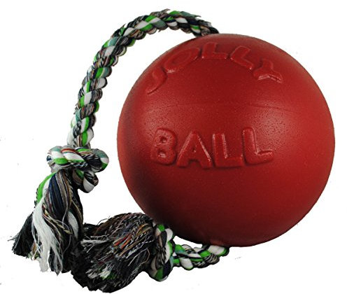 Jolly Pets JOLL049A Hundespielzeug - Ball Romp-n-Roll, 10 cm, rot