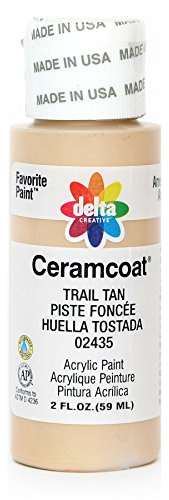 Ceramcoat Acrylic Paint 2 Ounces-Trail Tan/Opaque