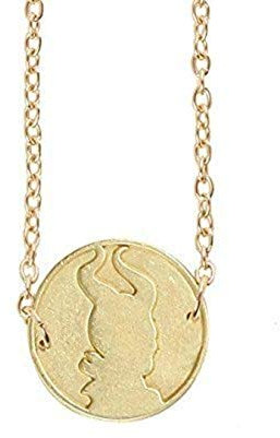Disney Maleficent Halskette mit Anhänger Cameo Silhouette Scheibe