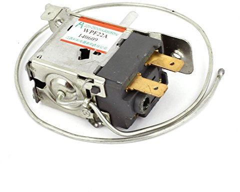 sourcing map WPF22A 2 Pasadores 30cm Metal Cable Congelador Nevera Refrigerador Termostato