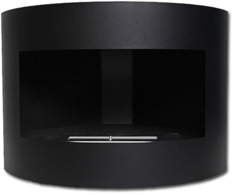 Design Bioethanol Eckkamin RIVIERA Deluxe Matt Schwarz Gelkamin Bio Ethanol Kamin