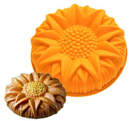 1 Stück Weihnachten Silikon Backformen Ø 25 cm, FantasyDay Antihaftbeschichtet Silikon Kuchenform Muffinbackformen Brotbackform Backform Kasten für Muffins Kuchen Pudding - Hochwertige Silikonbackform