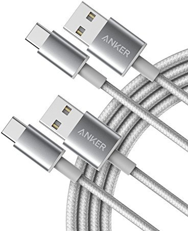 Anker USB C Charger Cable, 2-Pack 6 ft (1.8 m) USB to USB C Cable, USB A to USB C Braided Phone Charger Cable for iPhone 15 (Standard Charging), Samsung S22/S21, Huawei, Pixel, iPad, Switch, and More