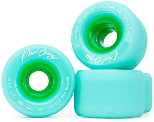 Blood Orange Morgan Pro 70mm Longboard Rollen (Seafoam - 80A)