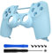 eXtremeRate PS4 Controller Gehäuse Obere Hülle Case Cover Schale Shell Matt Griff Ersatzschale Kit für Playstation 4 PS4 Pro Slim Controller CUH-ZCT2 JDM-040 JDM-050 JDM-055(Himmelsblau)