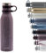 Contigo Matterhorn Trinkflasche, Edelstahl-Wasserflasche mit Thermalock-Isolierung, 24h kalt oder 10h heiß, BPA-freie Thermosflasche mit Schraubverschluss, 100% auslaufsicher; Blondewood, 590 ml