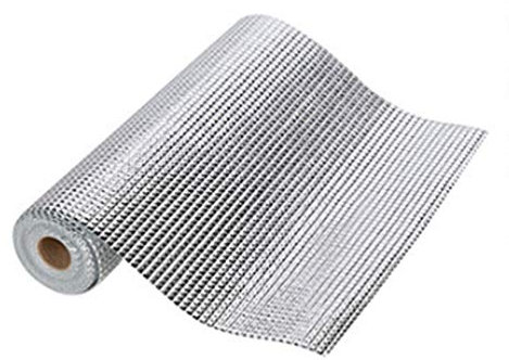 UPKOCH Tappetino per Cassetti, Tappetini Antiscivolo Ritagliabili Non-Adesivo Impermeabili Foglio di Alluminio per Mensola Cassetto Frigorifero Tavolo Mobile Cucina Lavello Ripiani, 45x200cm