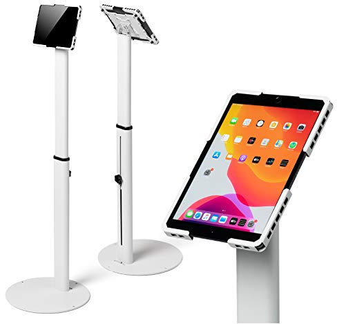Tabdoq Supporto universale e regolabile in altezza, combinabile con tutti i tablet e iPad da 10 a 13 pollici, bianco