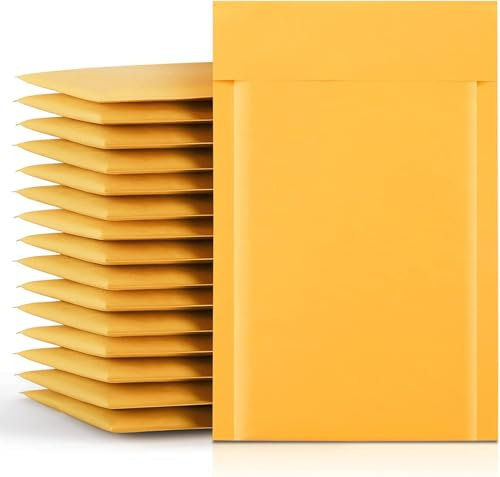 Switory 50pc 100 x 203 mm Polsterumschläge Gepolsterte Briefumschläge Versandtaschen Luftpolster Versandtaschen Briefumschläge A5 A4 Umschlag Packpapier Luftpolstertaschen