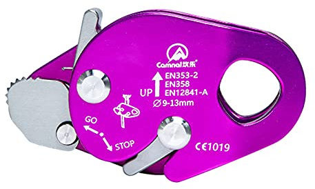 Colcolo Tree Climbing Arborist Rope rope Brake Outdoor Exploring Caving Adjuster Rope Clamp in Fall Arrester Device for Diameter 9-13mm Rope,