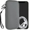 kwmobile Handytasche für Smartphones XL - 6,7/6,8 - Neopren Handy Hülle Stone Dust - Handy Tasche 17,2 x 8,4 cm Innenmaße
