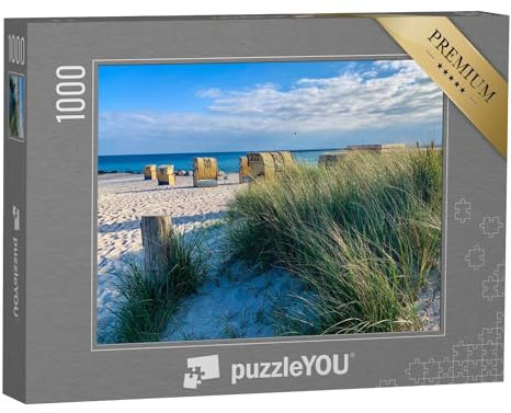 puzzleYOU: Puzzle 1000 Teile „Strandkörbe auf der Insel Fehmarn an der Ostsee“ – aus der Puzzle-Kollektion Fehmarn