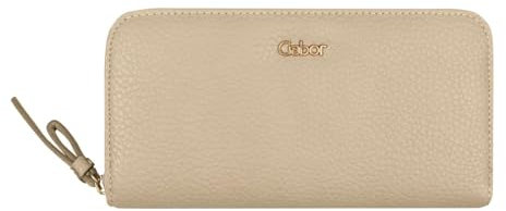 Gabor bags Gela Damen Geldbörse Portemonnaie Reißverschluss Groß Beige