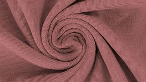 Jersey Baumwolljersey YARA Uni Meterware, 220g/m², Öko-Tex Standard 100, ab 0,5 m, Stoffe, 330g/lfm (Tomate-1513)