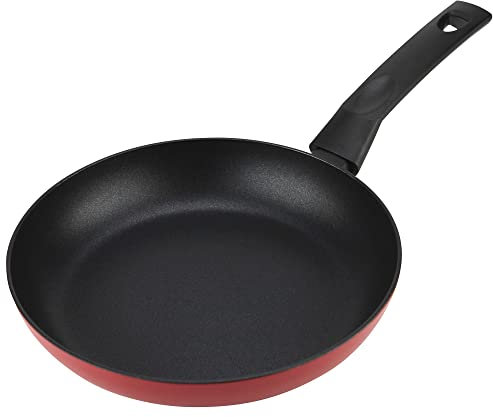 Fagor Nela Rouge Bratpfanne Induktion 28 cm Extra Dickes Aluminium 3 mm, Doppelte Schicht Antihaftbeschichtung Ökologisch ohne PFOA, Geeignet für Alle Herdarten, Glaskeramik, Gas, Geschirrspüler