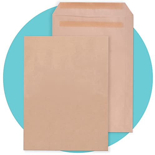 Triplast 20 x C4 Manilla Self Seal Security Envelopes (Size: 324x229mm) | Fully Opaque, Self Sealing & Printer Safe Mailing Paper Envelopes | Ideal for Everyday Home, Office & Commercial Use