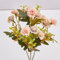 Equirider Ramo de Plantas Verdes Artificiales, Clavel Pastoral, Lila de otoño, fotografía de Boda, decoración Floral
