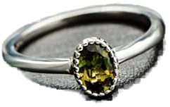 Natürlicher S925-Silber Eingelegter Gelb-Grüner Spitzen-Weiblicher Turmalin-Ring Silberne Handgeschenke für Liebhaber Rubellit, 16, OZZKI, Gelber Turmalin, 14