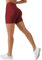 ZAAYO Scrunch Butt Sporthose Shorts für Damen Fitness Gym Kurze Rot Small