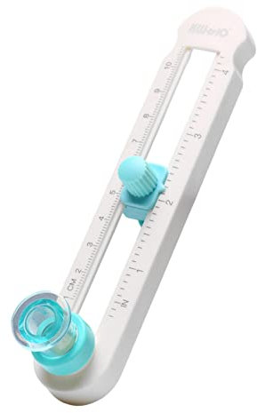 Coupe-papier et coupe-papier pour matériaux ronds - Échelle claire et coupe précise avec coupe-cercle rotatif pour cartons et