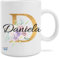 Hole Gadget Tazza con Iniziali e Nome con tutte le Lettere in Ceramica Personalizzabile Idea Regalo per Uomo e Donna, Festa della Mamma, Ricorrenze, Amica, Maestra, Casa, Ragazza (D)