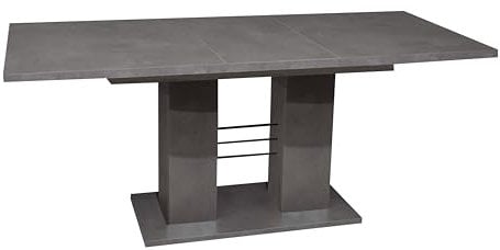 Teo/ET-I-140-180 Esstisch Teo Speiseszimmer ausziehbar Küchentisch Graphit grau ca. 140 x 80 cm