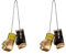 BENLEE Rocky Marciano Unisex Miniature Boxing Gloves, Gold, Einheitsgröße EU (Packung mit 2)