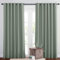 PONY DANCE Vorhang Salbeigrün Blickdicht Extra Breite Gardinen Wohnzimmer 2er Set H 210 x B 200 cm Verdunklungsvorhänge Ösen Thermogardine Hitzeschutz Curtains for Living Room