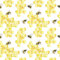Servietten Papier 33x33cm 3-lagig 20 Stück mit Bienen Motiv - hochwertig & nachhaltig - Einweg Motivservietten Geburtstagservietten - Papierservietten für Ostern Geburtstag Alltag - Weiß Gelb