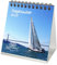 Segelzauber Kalender für 2025 Format 10cm x 10cm Segelschiffe und Meer - Geschenkset Inhalt: 1x Kalender, 1x Weihnachtskarte (insgesamt 2 Teile)
