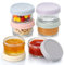 MCHERRY Lot de 6 récipients à vinaigrette à emporter, 76,5 g en verre avec couvercles, étanches, réutilisables pour boîtes à déjeuner, pique-niques et voyages