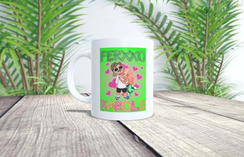 La Huella Taza personalizada Feid/Ferxxo y KG, la Bichota. Ideal para todos los amantes de estos grandes y super enamorados cantantes colombianos.