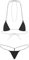 TiaoBug Femme Micro Bikini Sexy 2 Pièces Ensembles Tanga Bikini Laçage Bikini Bresilien Set Bra Top Triangle et Thong Ficelle Monokini Mankini Sexy Erotique Beachwear Noir Taille Unique