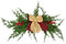 Sunfashion Hasen Osterdeko Blattgrün-Dekoration, Winter-Weihnachtskranz für Wandsturz-Dekoration Türkranz Blumen Metallring (Green, One Size)