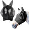 CPJJ fliegenmaske pferd, fliegenmaske pferd warmblut, Pferdefliegenmaske UV-Schutz (schwarz)