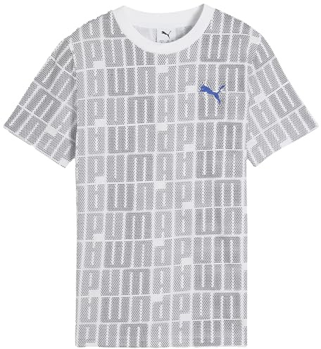 PUMA Jungen ESS Logo Lab AOP Tee B Hemd