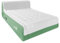 HikerSKY King Size Air Mattress, with Battery-Powered Pump, King Air Bed with headboard, in 3 Mins Self-Inflation, for Home, Guests, Camping, Green, 220x154x45cm