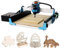 WolfPawn CNC Router Machine 4040 pro All Metal 3 Axis with Steel Wheel Engraver Milling Machine 500W Fast Speed for Wood Metal Acrylic MDF Nylon Carving, Working Area 400X400X75mm