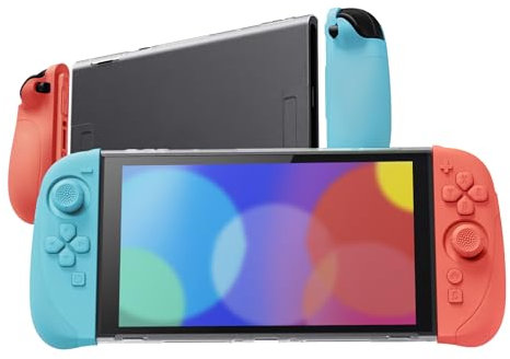playvital Funda Protectora para Nintendo Switch 2 (2025) - Agarre de Silicona con Carcasa Trasera de PC, Protector con Soporte Plegable y Tapas para Joysticks - Serie Ranger (Blanco Claro)